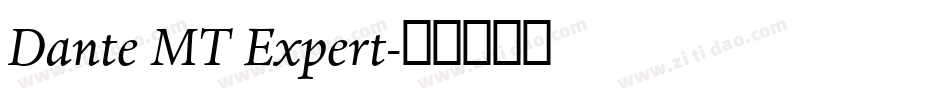Dante MT Expert字体转换